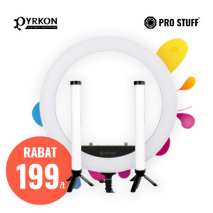 Zestaw Pyrkon Ring 25″+ 2x miecz LT42 + statywy 180cm2